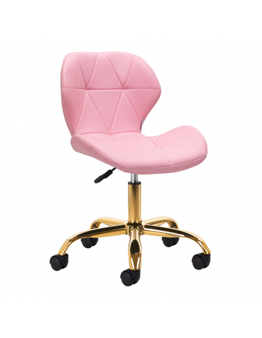 Taboret kosmetyczny QS-06G złoto różowy