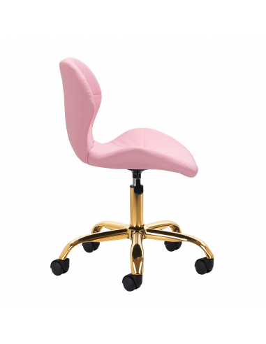 Taboret kosmetyczny QS-06G złoto różowy