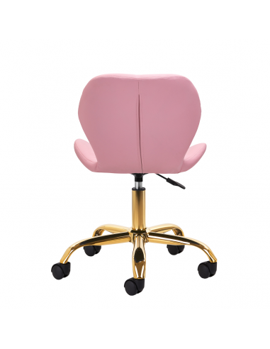 Taboret kosmetyczny QS-06G złoto różowy