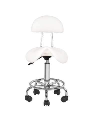Taboret kosmetyczny 6001 biały
