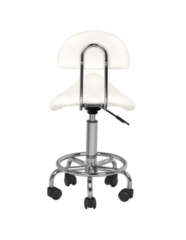 Taboret kosmetyczny 6001 biały