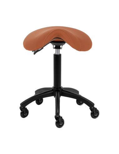 Taboret fryzjerski Gabbiano D032 brązowy