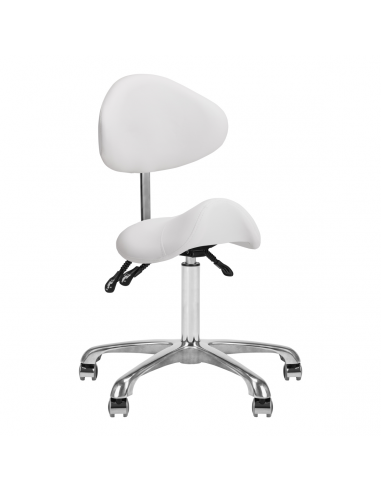 Taboret kosmetyczny 1004 Giovanni biały
