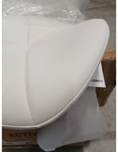 Taboret kosmetyczny QS-06B czarno biały
