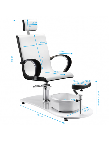 Fotel spa do pedicure z masażerem 308