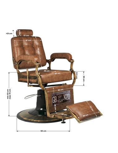 Fotel barberski Gabbiano Boss "Old...
