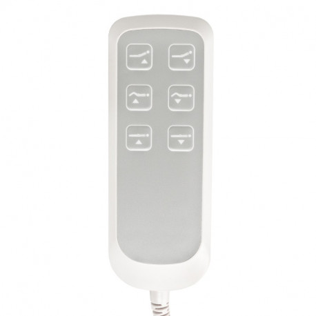 FOTEL KOSMETYCZNY ELEKTR. BASIC 156 PEDI 3 SILN. BIAŁY