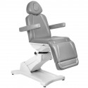 FOTEL KOSMETYCZNY ELEKTR. AZZURRO 869A OBROTOWY 4 SILN. SZARY