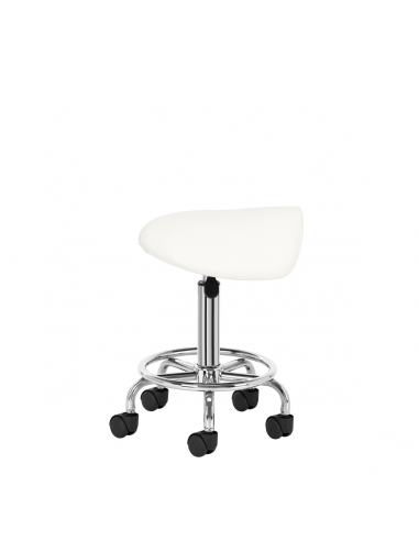 Taboret kosmetyczny 6001 biały bez...