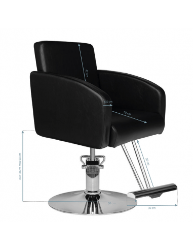 Fotel fryzjerski Hair System HS40 czarny