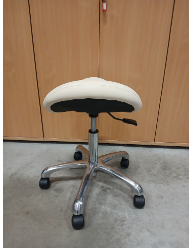 Taboret Kosmetyczny Siodło Luka-06 Ecru