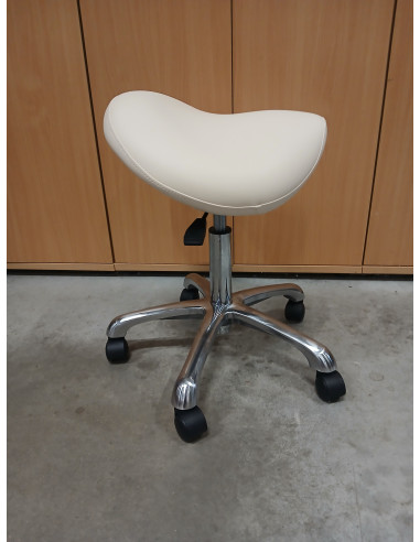 Taboret Kosmetyczny Siodło Luka-06 Ecru