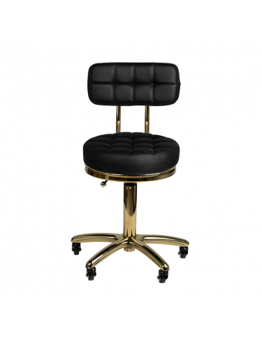 Taboret kosmetyczny Gold AM-961 czarny