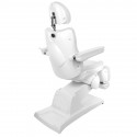 FOTEL KOSMETYCZNY ELEKTR. AZZURRO 870 3 SILN. BIAŁY