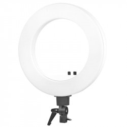 LAMPA LIGHT RING 18" 48W LED BIAŁA + STATYW 2