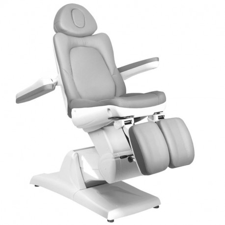 FOTEL KOSMETYCZNY ELEKTR. AZZURRO 870S PEDI 3 SILN. SZARY