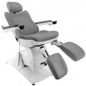 FOTEL KOSMETYCZNY ELEKTR. AZZURRO 870S PEDI 3 SILN. SZARY