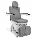 FOTEL KOSMETYCZNY ELEKTR. AZZURRO 870S PEDI 3 SILN. SZARY