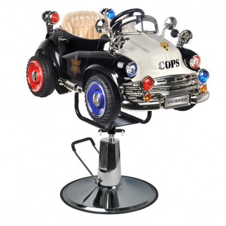GABBIANO FOTEL FRYZJERSKI DZIECIĘCY SAMOCHODZIK POLICJA B082