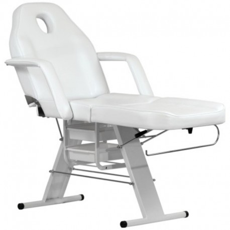 FOTEL KOSMETYCZNY A 202 Z KUWETAMI BIAŁY