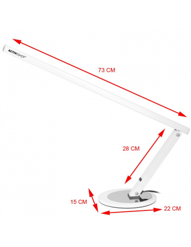 Lampa na biurko Slim led biała